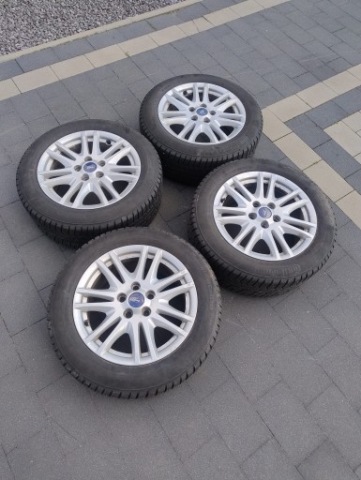 КОЛЕСА ДИСКИ АЛЮМІНІЄВІ FORD ДАТЧИКИ TPMS 16CALI 5X108 ШИНИ ЗИМОВІ CONTI 