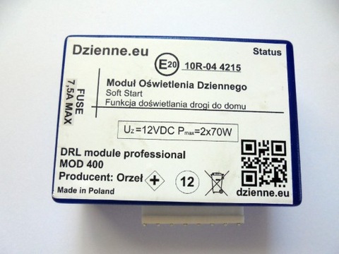 Moduł świateł dziennych DRL Orzeł MOD-400 30% hom. 