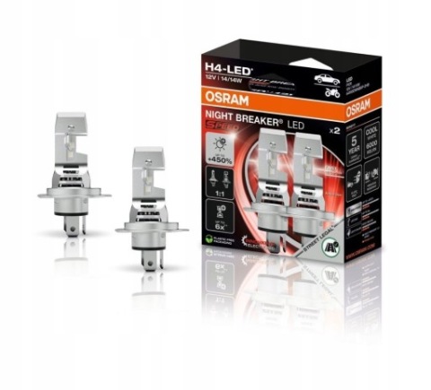 ЛАМПОЧКИ LED (СВІТЛОДІОД) (СВІТЛОДІОД) H4 NIGHT BREAKER LED (СВІТЛОДІОД) (СВІТЛОДІОД) SPEED 450 