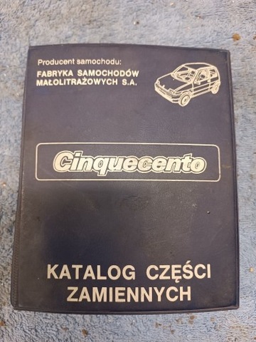KATOLAG PIEZAS DE REPUESTO ZAMIENNYCH FIAT CINQUECENTO 1992  