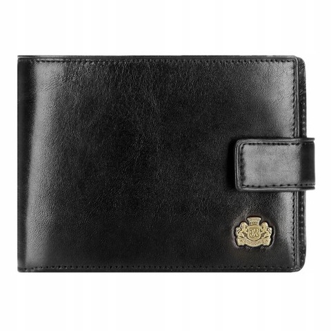 Oryginalny Portfel męski WITTCHEN 10-1-038 czarny skórzany W PUDEŁKU