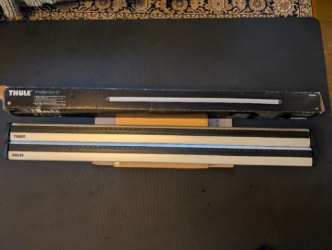 THULE WINGBAR EVO 127 CM + ЗАДНІ ФАРИ THULE EVO RAISED RAIL 7104 (KOMPLET) 