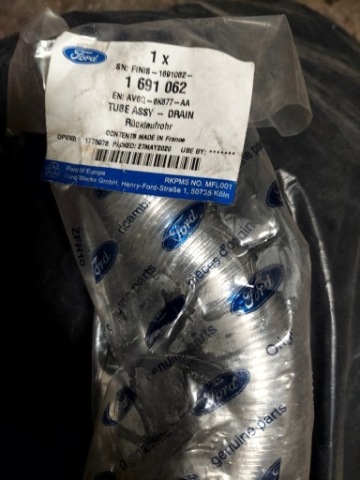 ТРУБКА OD ЗЛИВУ DO ТУРБІНИ 1.5/1.6 TDCI FORD 1691062 