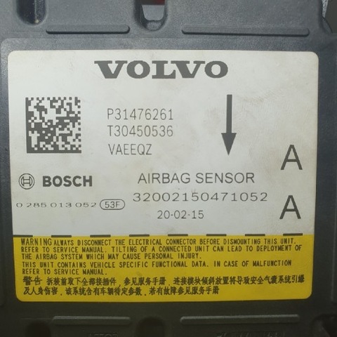 БЛОК УПРАВЛЕНИЯ AIR BAG VOLVO P31476221 P32246116