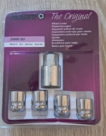 ГАЙКИ СЕКРЕТКИ MCGARD 25000 SU M12X1,5 29,9 MM DUAL HEX DO HONDY 