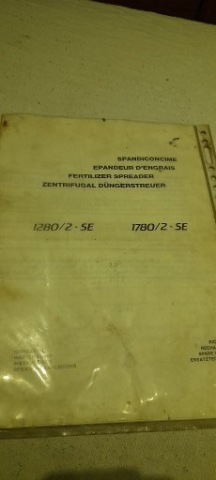 ІНСТРУКЦІЯ I КАТАЛОГ ЗАПЧАСТИНИ РОЗСІЮВАЧ EUROSPAND 180/2-SE 