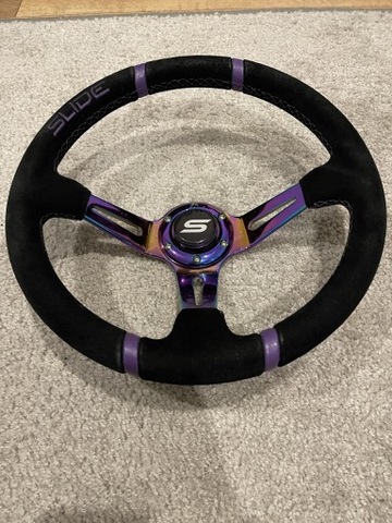 STEERING WHEEL SPORTS TYPE SLIDE NEOCHROME DRIFT JDM  