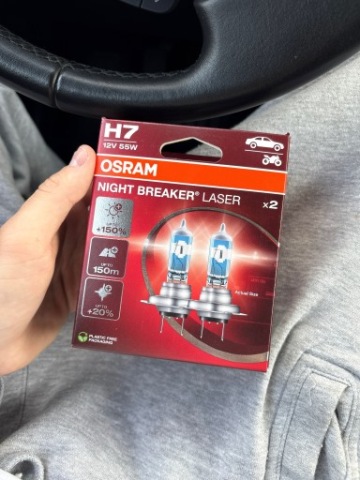 КОМПЛЕКТ ZAROWEK H7 OSRAM NIGHT BREAKER LASER +150% - NOWE! 