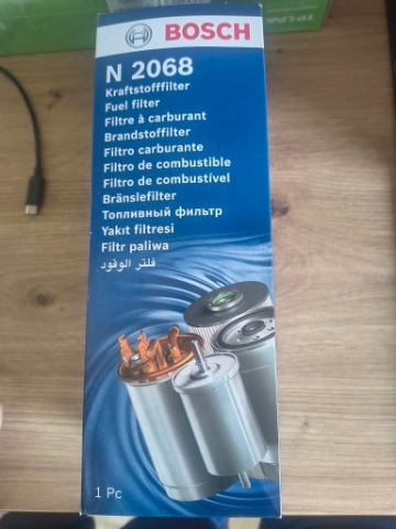 ФІЛЬТР ПАЛИВА BOSCH N2068. VAG AUDI VW SEAT SKODA 2.0 