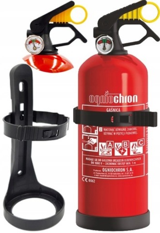 EXTINGUIDOR NUEVO DE POLVO 2024R. 1KG ABC CON MANOMETREM  