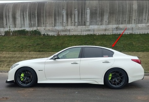 INFINITI Q50 SPOILER BRIDA NEGRO LUSTRE AL VENTANAS  