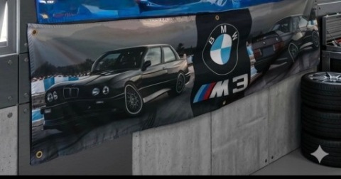 НОВИЙ BANNER BMW M3 E30 (180X45 CM) 