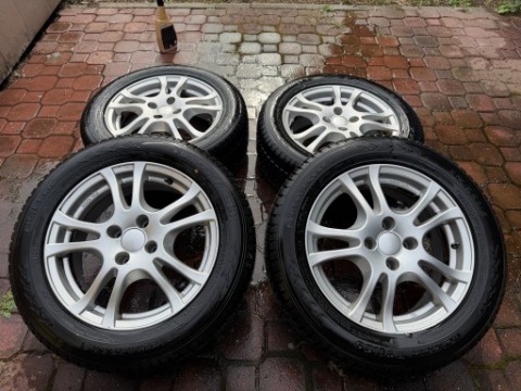 КОЛЕСА ДИСКИ АЛЮМИНИЕВЫЕ ENZO 4X108 ET25 Z CALOROCZNYMI ШИНАМИ 215/55R16 