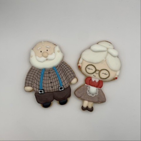 Zestaw ciastek lukrowanych Babcia i Dziadek