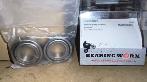 2X BEARING CONICAL HEADS FRAMES SBK50009, 32006 VSTROM 