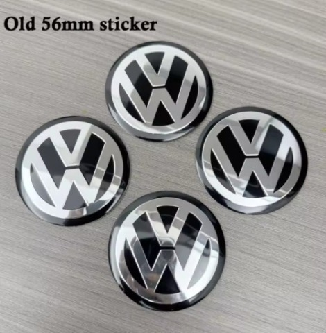 VW VOLKSWAGEN НАКЛЕЙКИ 3D 4SZT. NA КОВПАЧОК КОВПАК DO ДИСКИ 65MM 