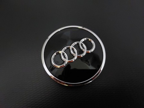 КОВПАЧКИ, AUDI OE 60MM, 8W0601170A, ЧОРНИЙ ГЛЯНЦЕВИЙ