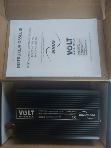 ПЕРЕТВОРЮВАЧ Z 12V NA 230V 300W/600W VOLT ПОЛЬЩА ЦІЛИЙ SINUS МОТОРЧИКИ НАСОСУ 