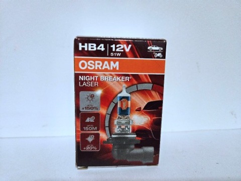 ЛАМПОЧКА OSRAM HB4 NIGHT BREAKER LASER 