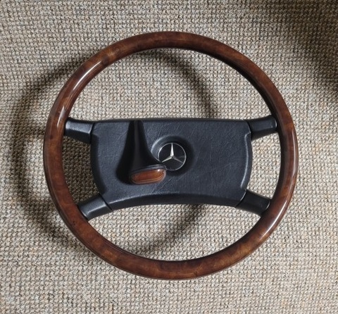 STEERING WHEEL WOOD MERCEDES W123 W126 W124 R129  