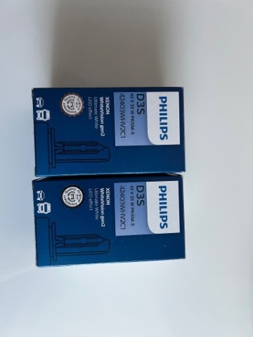 2X ЛАМПОЧКА PHILIPS D3S LED (СВІТЛОДІОД) EFFECT 5000K НОВЕ ЦІНА ZA КОМПЛЕКТ 