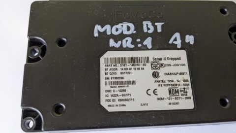 МОДУЛЬ BLUETOOTH FORD D1BT-14D212-ED 