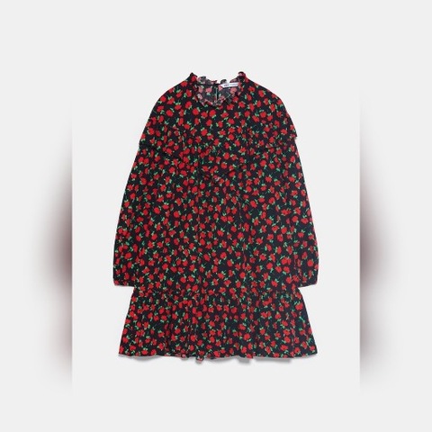 Zara Sukienka z falbanką, xs