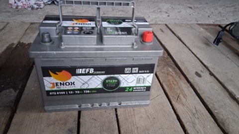 АКУМУЛЯТОР JENOX EFB 12V 72AH 720A R070616S P+ 