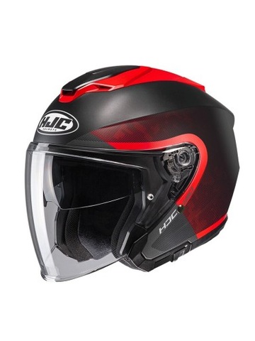 CASCO ABIERTO HJC I30 DEXTA CZARNO-CZERWONY  R. XS  