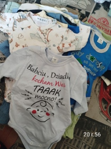 Body komplet 20 szt r.56