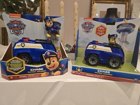 Zestaw 2 pojazdów Psi Patrol Radiowóz policyjny + figurka Chase'a 
