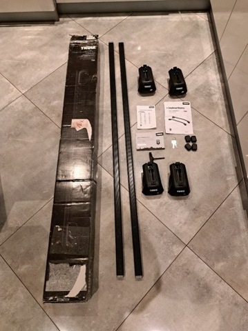 THULE EVO RAISED RAIL 7104 + БАЛКИ SQUAREBAR 135CM