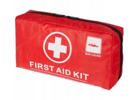 АПТЕЧКА АВТОМОБІЛЬНА FIRST AID НАБІР ВЕЛИКИЙ КОМПЛЕКТ 41 ELEMENTOW СТАНДАРТ DIN 13164 