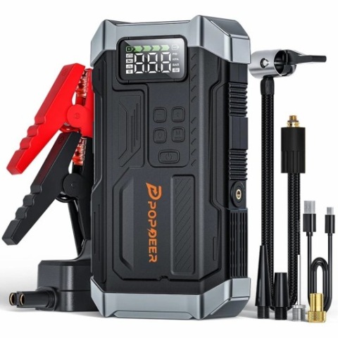 JUMP СТАРТЕР 3W1 POPDEER PD-JA3 5000A 150 PSI POWERBANK QC USB TYPE C LED (СВІТЛОДІОД) 