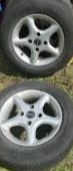 ТИТАНОВІ ДИСКИ 4X114,3 R14 ET38 РІВНЕ BORBET КОВПАЧКИ 4 ШТУКИ КОЛЕСА DAEWOO REZZ 