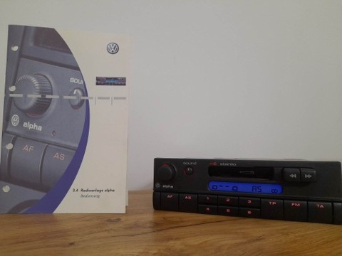 RADIO VW ALPHA IV POLO GOLF PASSAT T4 + LIBRO  