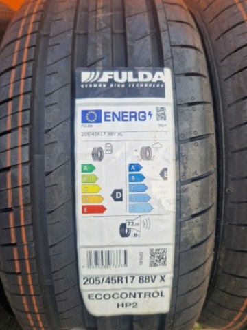 4X НОВЕ ШИНИ FULDA 205 45 17 88V ECOCONTROL HP2 