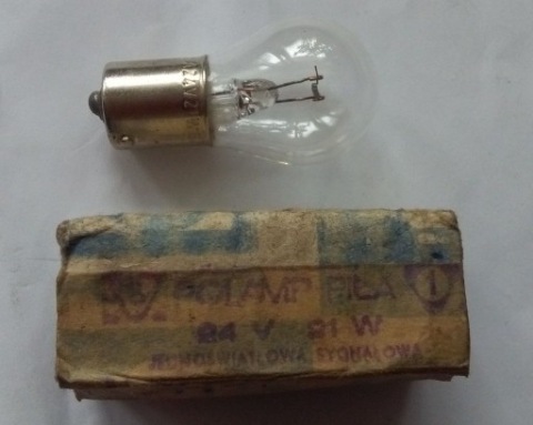 ЛАМПОЧКА POLAMP 24V 21W - ORYGINAL! 