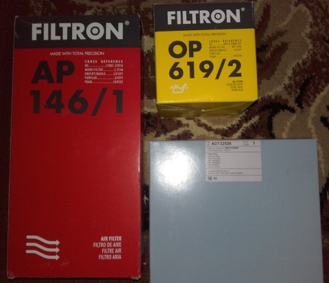 FILTROS TOYOTA  AP146/1 OP619/2 ADT32526  