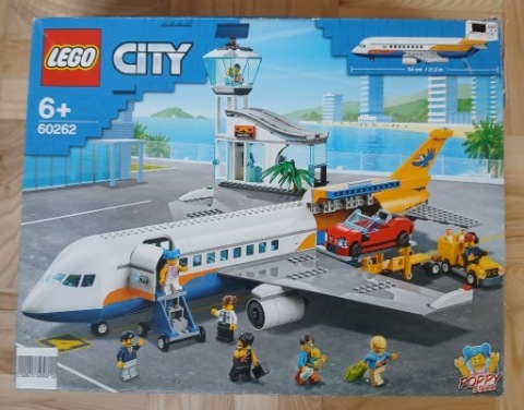 UNIKAT!!! LEGO city 60262 Samolot pasażerski, lotnisko