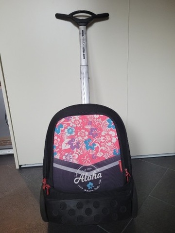 Plecak Walizka Nikidom Roller Up 27l Czarny Kwiaty