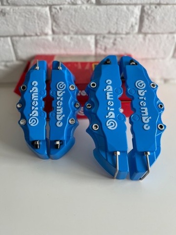 НАКЛАДКИ NA СУППОРТИ ГАЛЬМІВНІ BREMBO СИНІ 3D