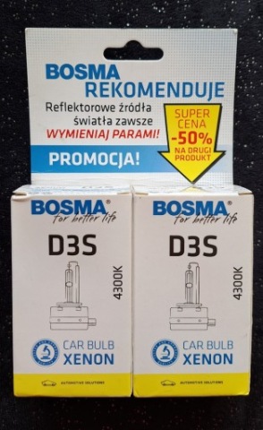 NOWE! DWUPAK КСЕНОН ZARNIKI BASAMA D3S, ПРОДУКТ PL 