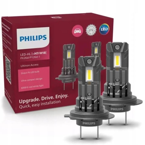 ЛАМПОЧКИ PHILIPS LED (СВІТЛОДІОД) ULTINON ACCESS UA2500 H7/H18 12V 