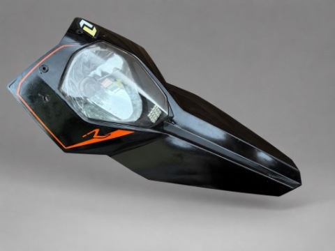 ЧЕРЕП ЧАША ОБТІЧНИК ПЕРЕДНЯ ФАРА ФАРА KTM SM 690 + ДЕННИЙ LED (СВІТЛОДІОД) 