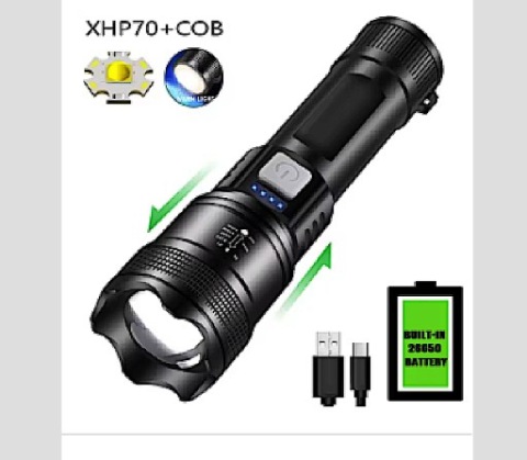 ЛІХТАРИК LED (СВІТЛОДІОД) ДІОДА P70 !!! ДУЖЕ ПОТУЖНА !!! ПРОТИВОТУМАННА MILITARNY KEMPINGAS LAS 