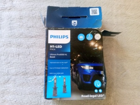 НОВЕ ЛАМПОЧКИ PHILIPS H1 LED (СВІТЛОДІОД) ULTINON PRO 6000 HL BOOST 5800K 