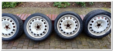 КОЛЕСА СТАЛЬ BMW ET47 Z ШИНАМИ NOKIAN WR D4 225/45 R17 94H 
