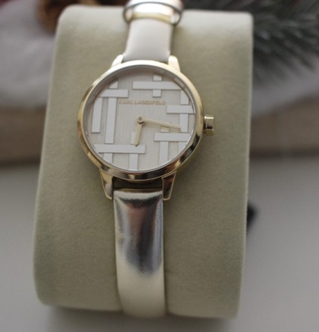 Piękny w kolorze złota damski Fashion Karl Lagerfeld 