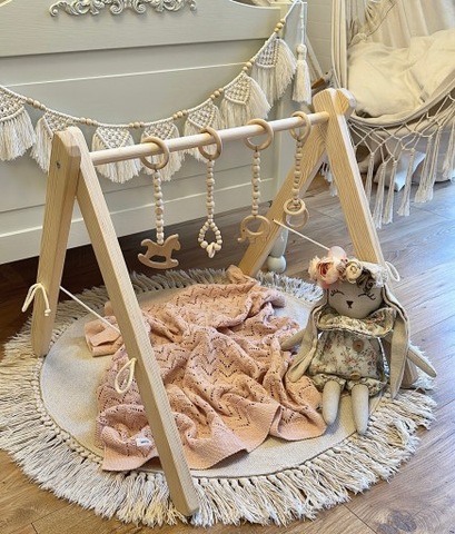 Stojak edukacyjny BabyGym + 4 zawieszki